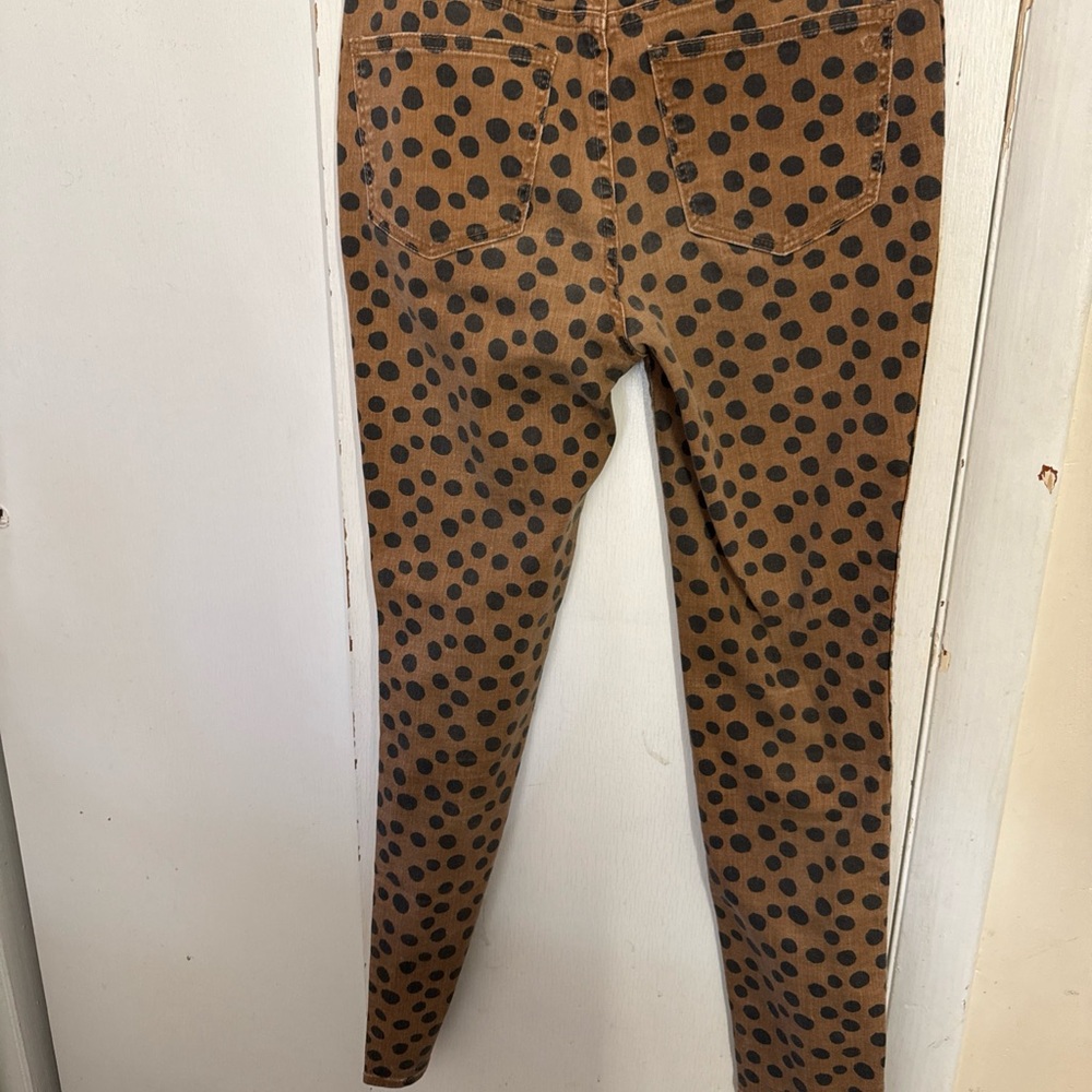 Madewell High Rise Skinny in Leopard Dot Print Size 27
